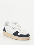 Play One – Sneaker aus Kalbleder weiß-blau