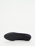 Gabor – Blockabsatz-Pumps aus Veloursleder Dunkelblau