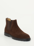 Tod's – Chelsea Boots aus Veloursleder dunkelbraun