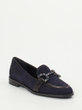 Konstantin Starke – Loafer aus Veloursleder Dunkelblau