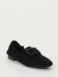 Andrea Puccini – Slipper aus Veloursleder schwarz