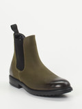 Ralph Harrison – Chelsea Boots aus Nubukleder Olivgrün