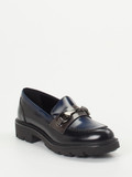 Konstantin Starke – Loafer aus Hochglanzleder Dunkelblau