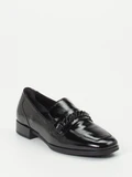 Gabor Comfort - Slipper aus Lackleder in schwarz