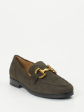 Gabor Comfort – Loafer aus Veloursleder olivgrau