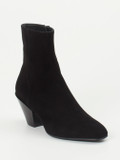 Konstantin Starke – Ankle Boots aus Veloursleder Schwarz