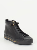 Paul Green – High-Top Sneaker aus Kalbleder schwarz