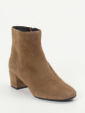 Konstantin Starke – Ankle Boots aus Veloursleder sandbraun