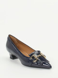 Andrea Puccini – Pumps aus Lackleder in Dunkelblau