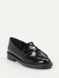 Konstantin Starke – Loafer aus Hochglanzleder schwarz