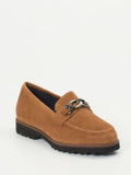 Sioux – Loafer aus Veloursleder in Cognacbraun