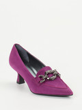 Maripé – Kitten-Heel-Pumps aus Veloursleder pink