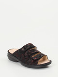 Finn Comfort – Pantolette aus geprägtem Leder Camouflage