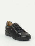 Finn Comfort – Schnürschuh aus Lackleder Schwarz