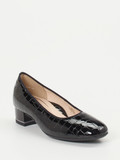 Ara – Blockabsatz-Pumps aus Lackleder Schwarz