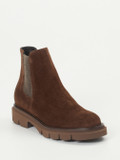 Mannori – Chelsea Boots aus Veloursleder braun