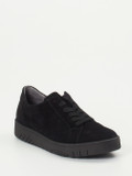 Waldläufer – Komfort-Sneaker aus Veloursleder schwarz