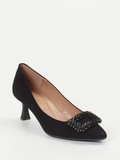 Konstantin Starke – Pumps aus Veloursleder Schwarz