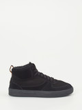 Henderson – High-Top Sneaker aus Veloursleder schwarz