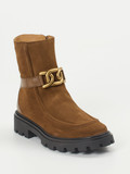 Tod's – Stiefelette aus Veloursleder in Braun