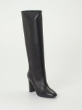 Konstantin Starke – Kniehohe Stiefel aus Lammleder Schwarz