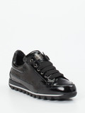 Candice Cooper – Sneaker aus Lackleder Schwarz