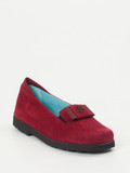 Thierry Rabotin – Loafer aus Veloursleder bordeauxrot