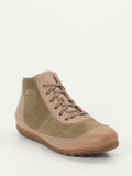 Franz Gustav – Mid-Top Sneaker aus Veloursleder taupe