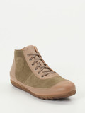 Franz Gustav – Mid-Top Sneaker aus Veloursleder taupe