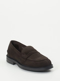 Konstantin Starke – Loafer aus Veloursleder Dunkelbraun