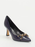 Konstantin Starke – Pumps aus Lackleder in Dunkelblau