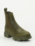 Copenhagen – Chelsea Boots aus Nubukleder olivgrün