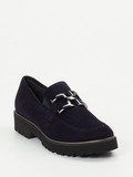 Semler – Loafer aus Veloursleder tiefdunkelblau