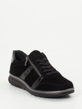 Semler – Komfort-Sneaker aus Veloursleder Schwarz