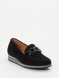 Gabor Comfort – Loafer aus Veloursleder Schwarz