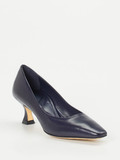Konstantin Starke – Kitten Heels aus Lammleder in Blau