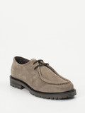 Konstantin Starke – Derby-Schnürschuh aus Veloursleder taupe