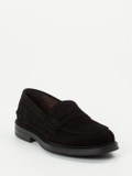 Konstantin Starke – Penny Loafer aus Veloursleder schwarz