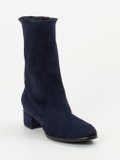 Konstantin Starke – Stiefeletten aus Veloursleder Tintenblau