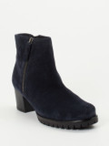 Gabor Comfort – Stiefelette aus Veloursleder dunkelblau