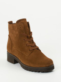 Gabor Comfort – Schnürboots aus Veloursleder braun