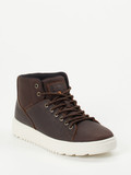HUB – Mid-Top Sneaker aus Fettleder braun