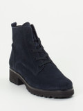 Gabor Comfort – Schnürboots aus Veloursleder Dunkelblau