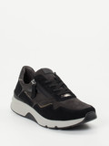 Gabor Comfort – Sneaker aus Veloursleder in Grau