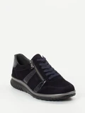 Semler – Komfort-Sneaker aus Veloursleder Dunkelblau