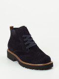 Semler – Schnürboots aus Veloursleder Dunkelblau