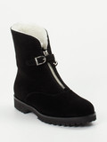 Unützer - Stiefelette aus Veloursleder in schwarz