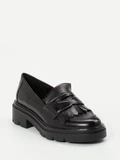 Regarde Le Ciel - Slipper aus Kalbleder in schwarz