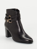 Regarde Le Ciel – Ankle Boots aus Kalbleder schwarz