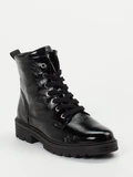 Solidus - Schnürstiefelette aus Lackleder